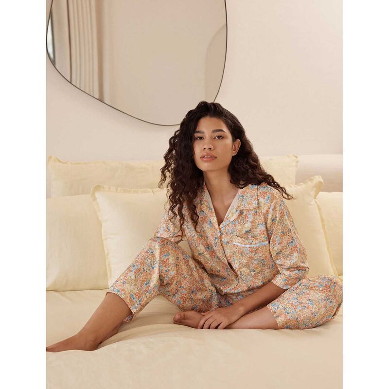 Papinelle Carly Floral Crop PJ Set image number 3